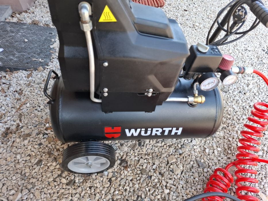 Kompresor bezolejowy Wurth Sprężarka Solid 24 l, bezolejowa 24 l 8 bar