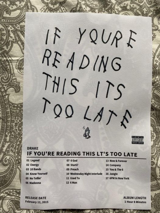 Poster drake para moldurar 20x30