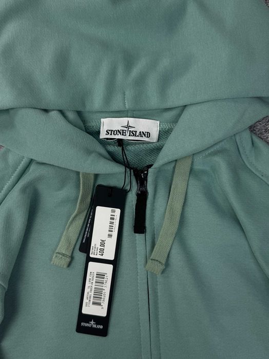Зіп-худі Stone Island ментол зип-худи Стон Айленд кофта стоник menthol