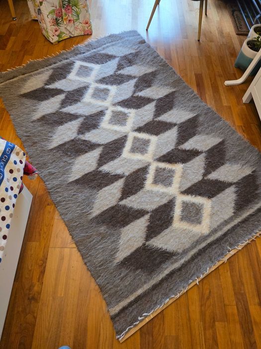 Kilim huculski 200x140 geometryczne wzory bawełna arras dywanik