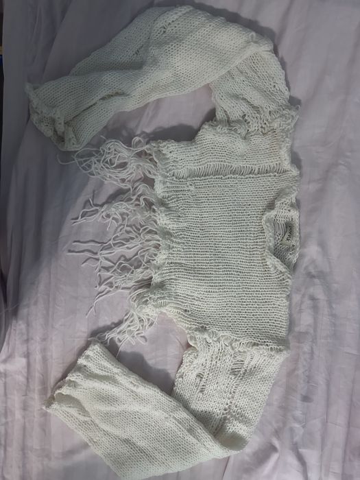 вязанный топ/кофта  y2k с длинным рукавом