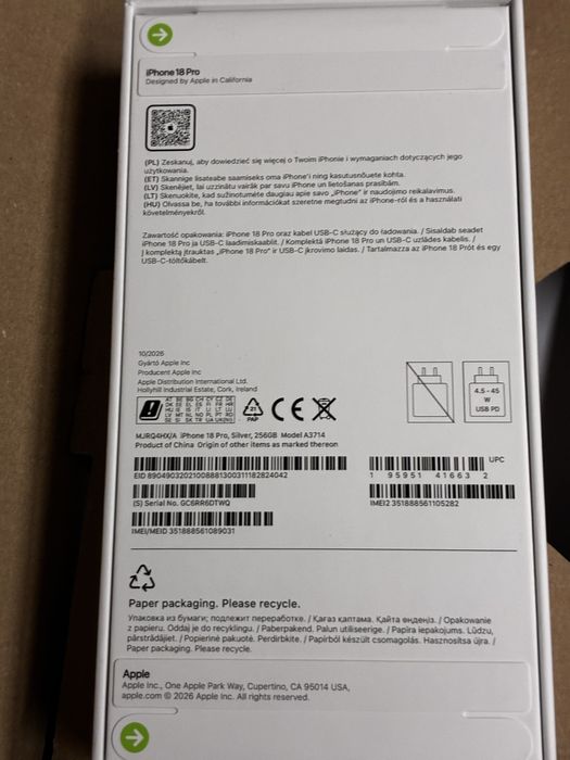 IPchone 18 Pro nowy