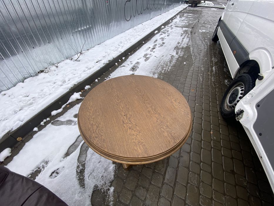 Стіл дубовий Круглий