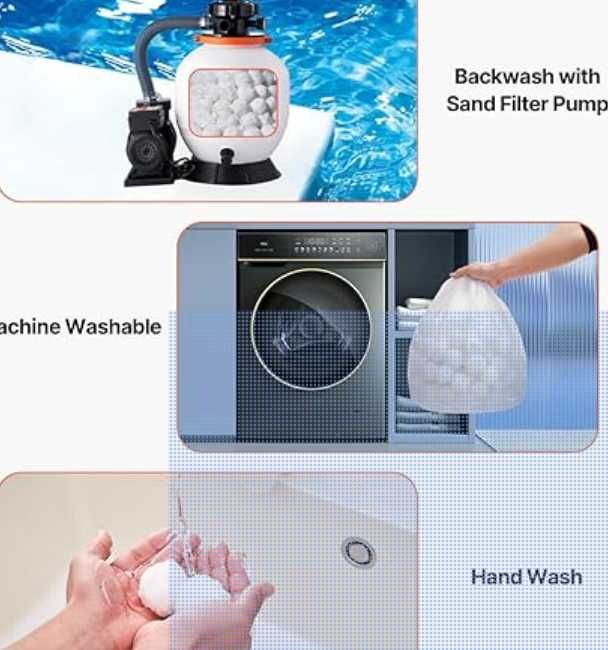 Bolas filtrantes para piscina