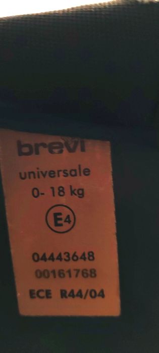 Cadeira Auto Brevi 0-18Kg