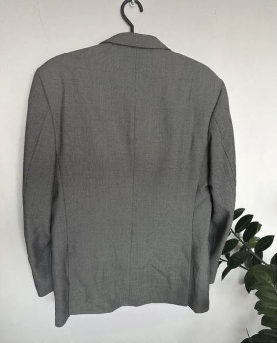 marynarka wełna szara oversize