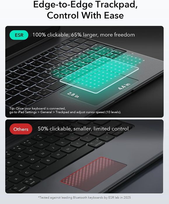 ESR Shift Capa Teclado iPad Pro 13" M4 / M5