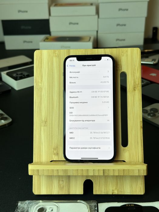 100% акб iPhone 12 Neverlock Apple 64/ 128 gb Айфон Black