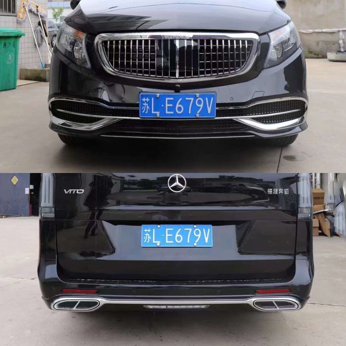 Обвес  V Class Vito Metris W447 Maybach Mercedes два бампери+решітка