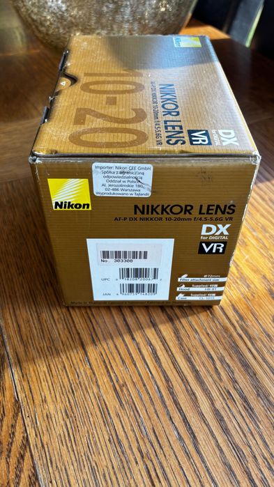 Obiektyw Nikon AF-P DX NIKKOR 10-20mm f/4.5-5.6G VR OKAZJA