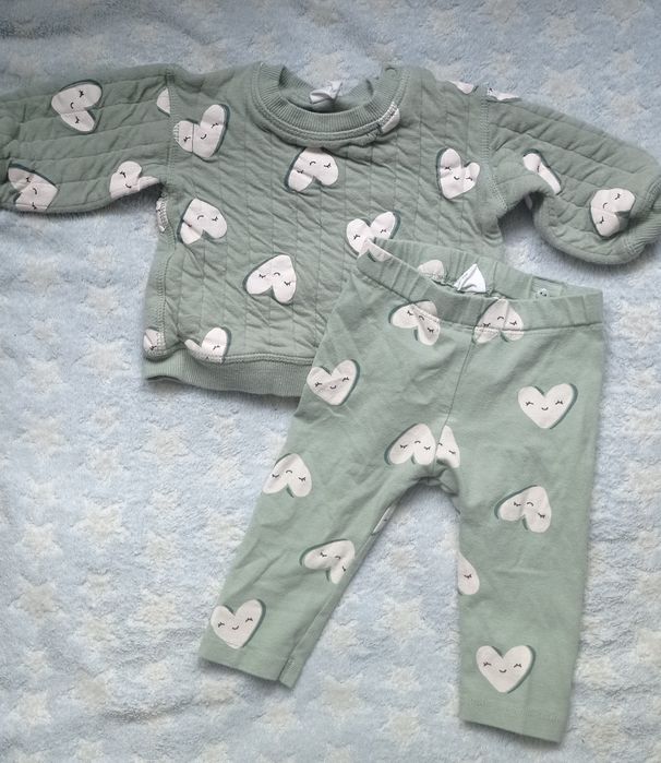 Komplet/zestaw/dres niemowlęcy H&M 68