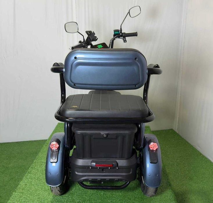 Електротрицикл OSCAR TRIO-1 1200W 72V 20Ah синій, графен АКБ