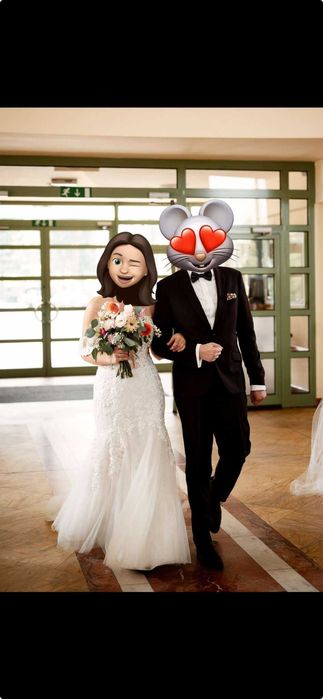 Suknia ślubna koronka