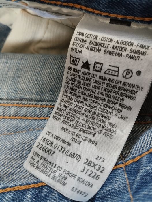 Spodnie dżinsowe jeansowe Levi's Levi Strauss 508 W 28 L 32