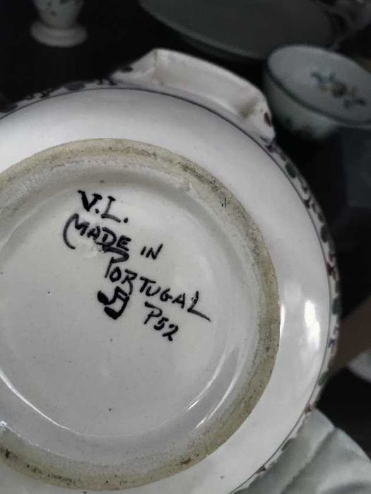 Taça escudela em faiança Viúva de Lamego