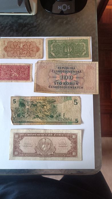 Vendo notas nacionais e estrangeiras