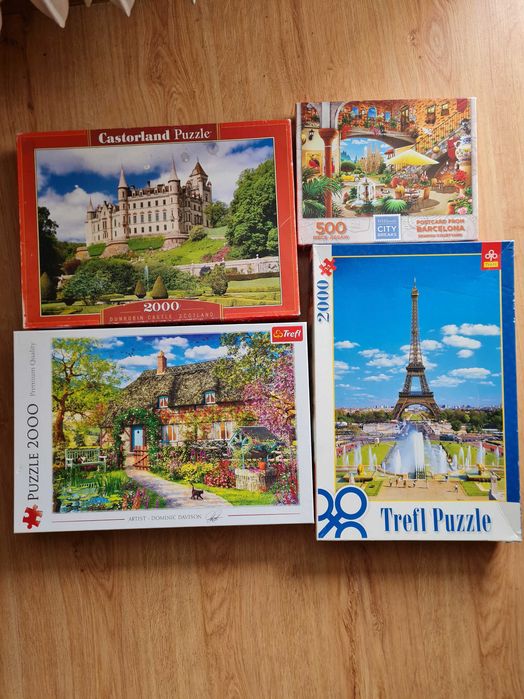 Puzzle  10 zł. za pudełko + gratis.