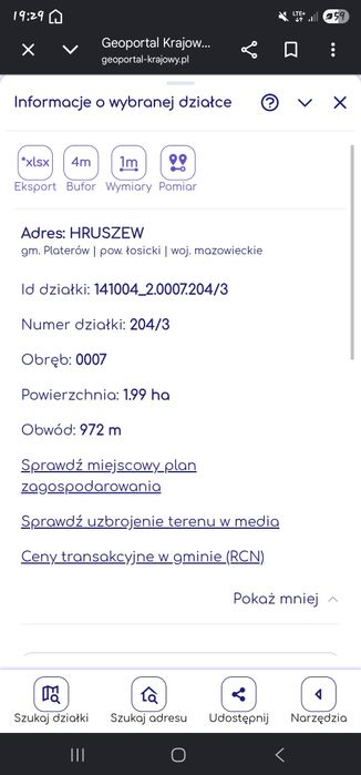 Sprzedam działkę rolną
