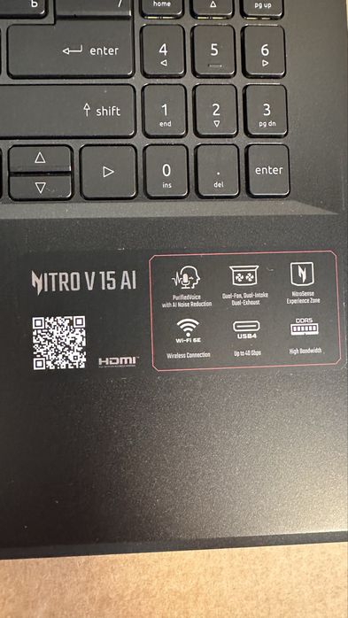 Ноутбук Acer Nitro V 15 AI AMD ANV15-42-R28K