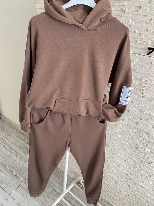 BLM By love me mięsisty dres set fango kangur + joggery