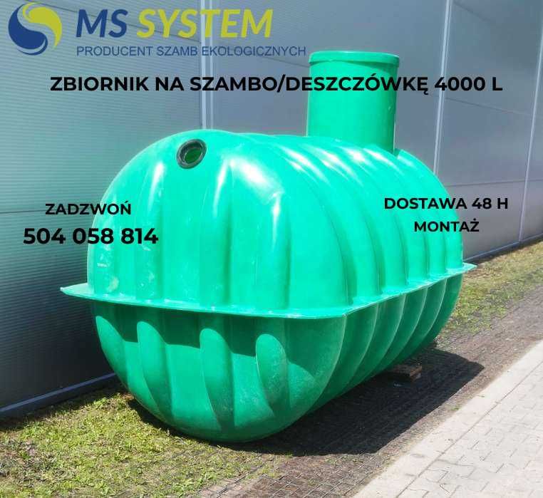 Zbiornik na deszczówkę 4m³ – lekki, szczelny | producent | transport