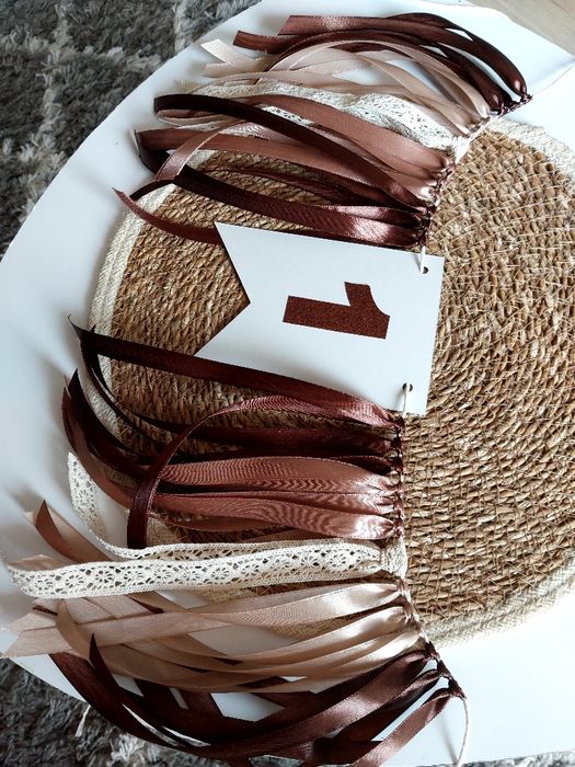 Boho girlanda urodzinowa na roczek i krzesełko