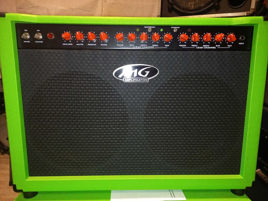 MG Amps Fendmess 50W combo 2x12 + kolumna 2x12 + case'y