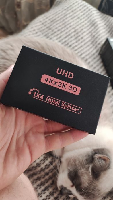 HDMI Splitter 1x4 + HDMI кабель Ugreen 1.5 м у подарунок