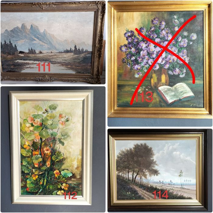 Pejzaż  portret martwa natura - obraz olejny