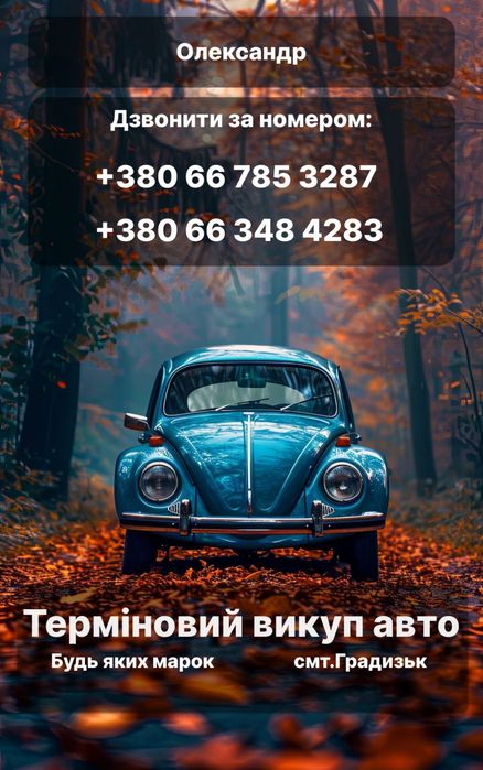 Авто викуп авто,на ходу і під ремонт