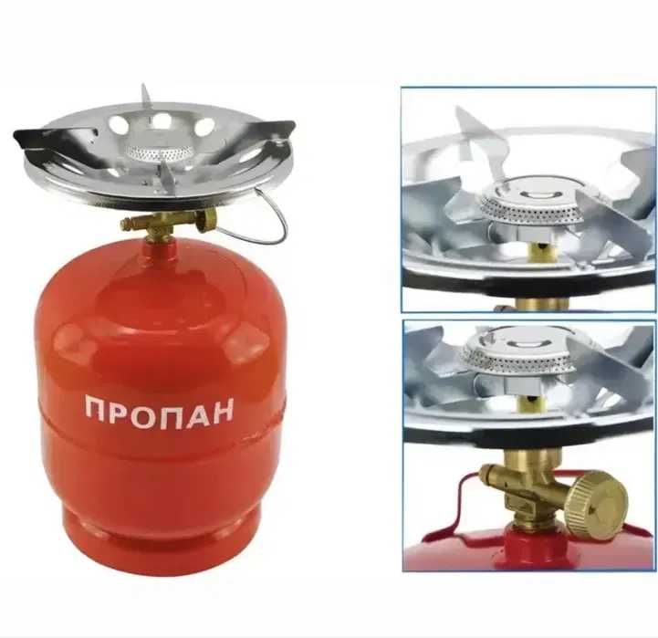 Газовый баллон на 8 л. горелка пальник