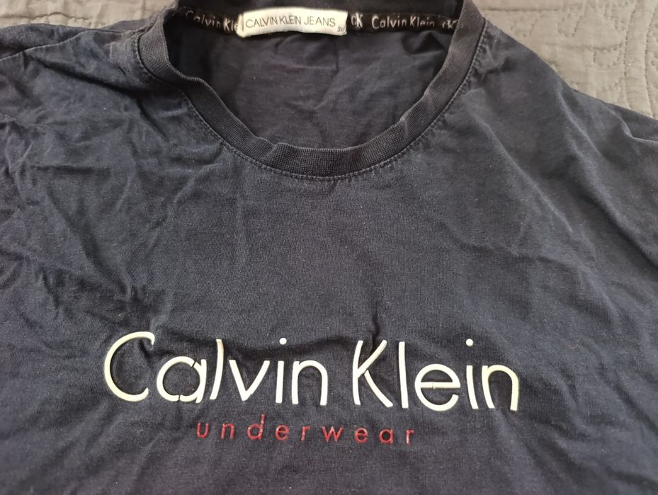 Koszulka t-shirt Calvin Klein granatowa rozmiar xl /XXL stan bdb