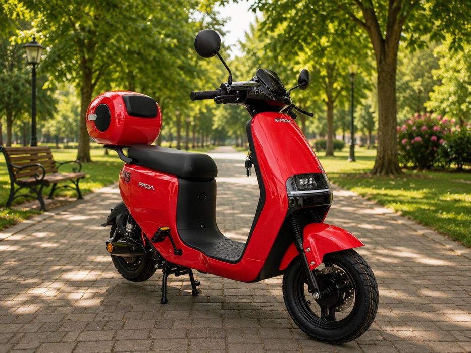 Потужний FADA N9 1200W 25Ah Червоний | Електроскутер До 60 км/год