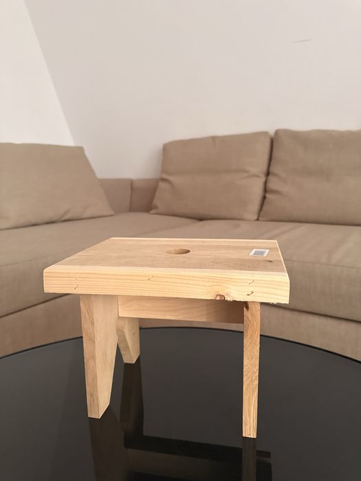 Stołek taboret dębowy