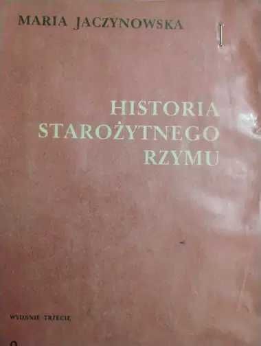 artykuły  historia starożytnego rzymu jaczynowska, używana, stemple