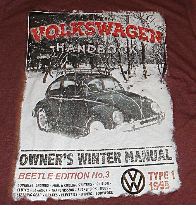 VW VOLKSWAGEN Beetle - Garbus - NOWY Oryginalny T-shirt - Rozmiar XL