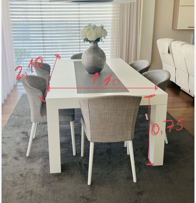 Mesa de jantar moderna