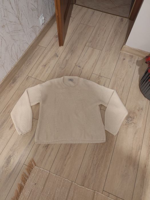 Sweterek ONLY damski jasny beż r.M oversize