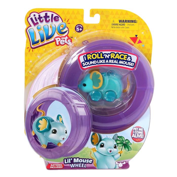 Інтерактивна іграшка Little Live Pets Мишеня Щасливий Лулу із колесом