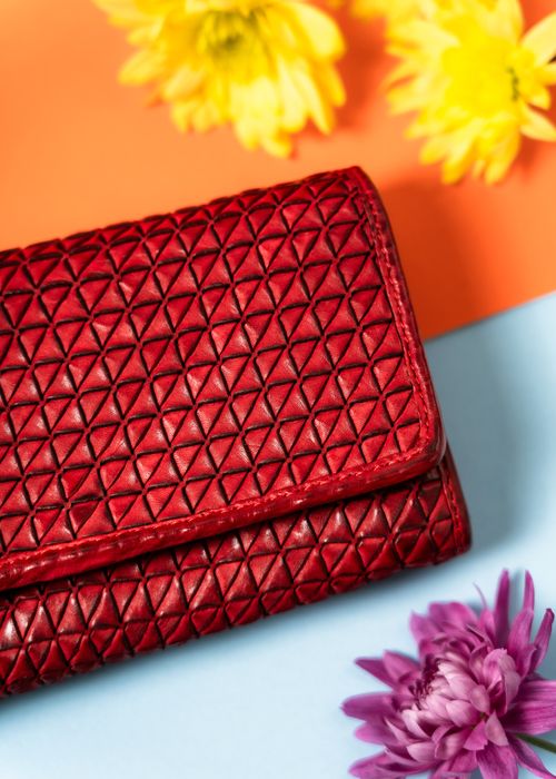 portfel damski skórzany r-n22-zpt-7323 red