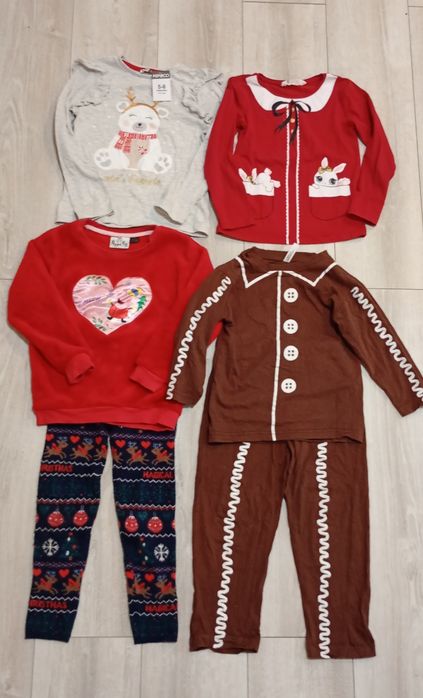 Zestaw świątecznych ubranek 110/116