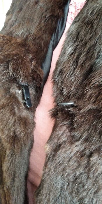 Полушубок женский из меха кролика.