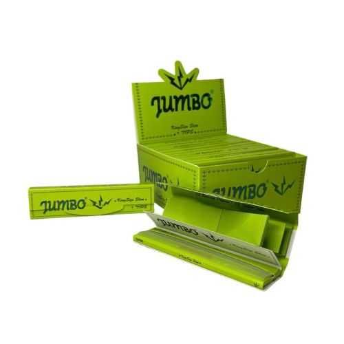 Jumbo Green King Size Slim + tips. 24szt