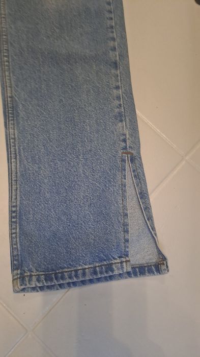 Spodnie damskie jeansowe xs/ S z rozporkami