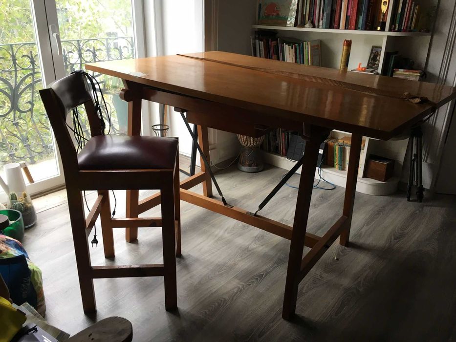 Estirador em madeira maciça (otimo estado)