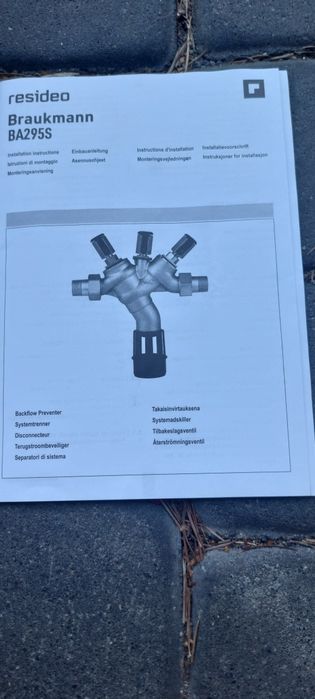 Zawór  antyskażeniowy resideo Braukmann BA295S-11/4a