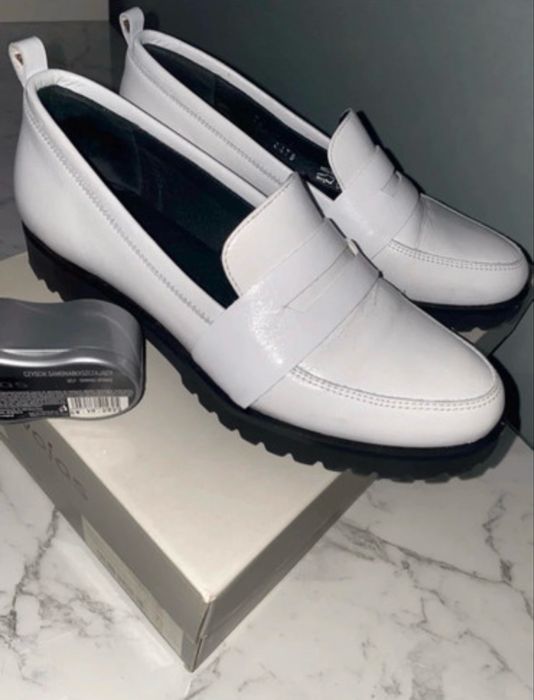 Mokasyny skórzane Wojas