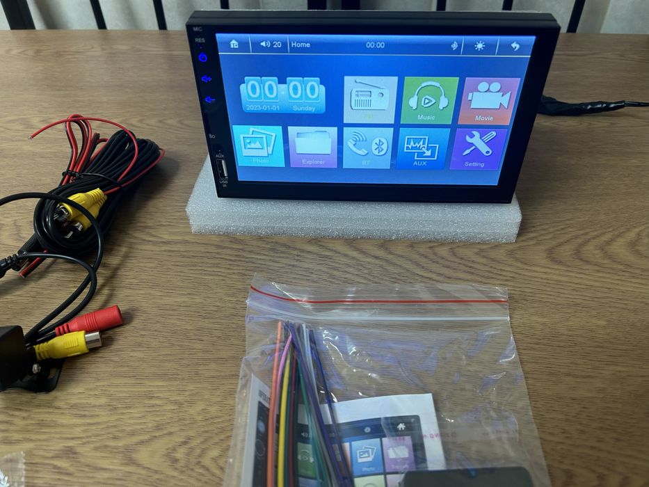 Auto rádio 1 Din para 2 Din *NOVO* c/ oferta câmara traseira