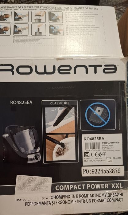 Пилосос для сухого прибирання без мішка Rowenta RO4B25EA