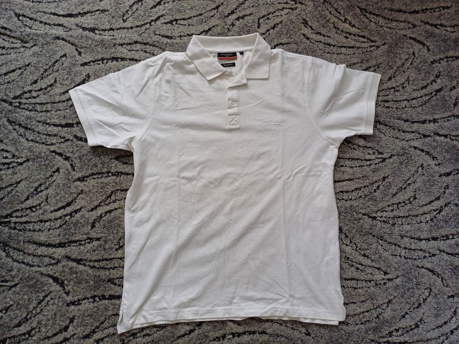 Koszulka Polo Pierre Cardin męska Biała XL 100% oryginal jak NOWA hit